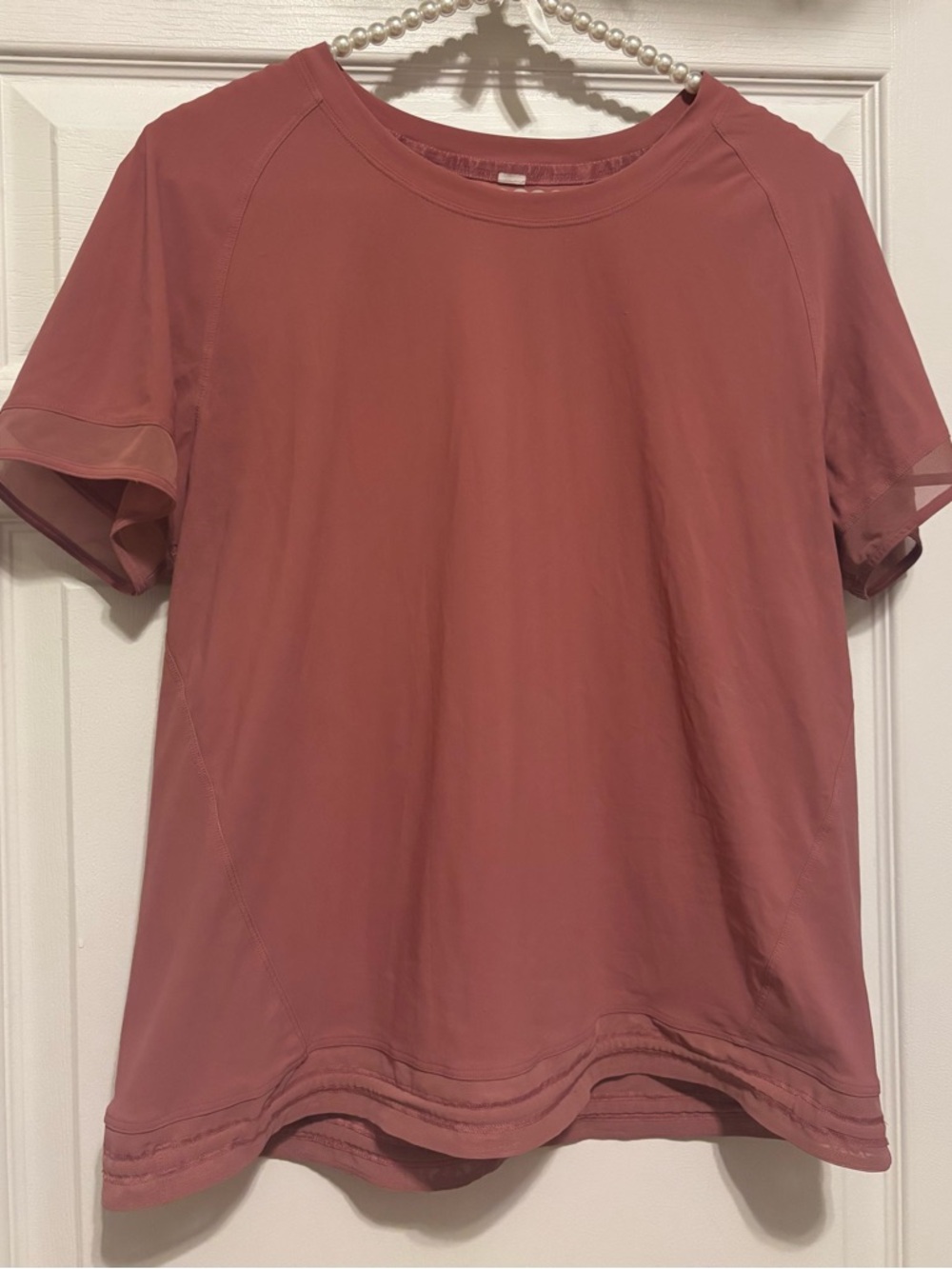 lululemon athletica Short Sleeve Performance Tee in Dusty Rose
